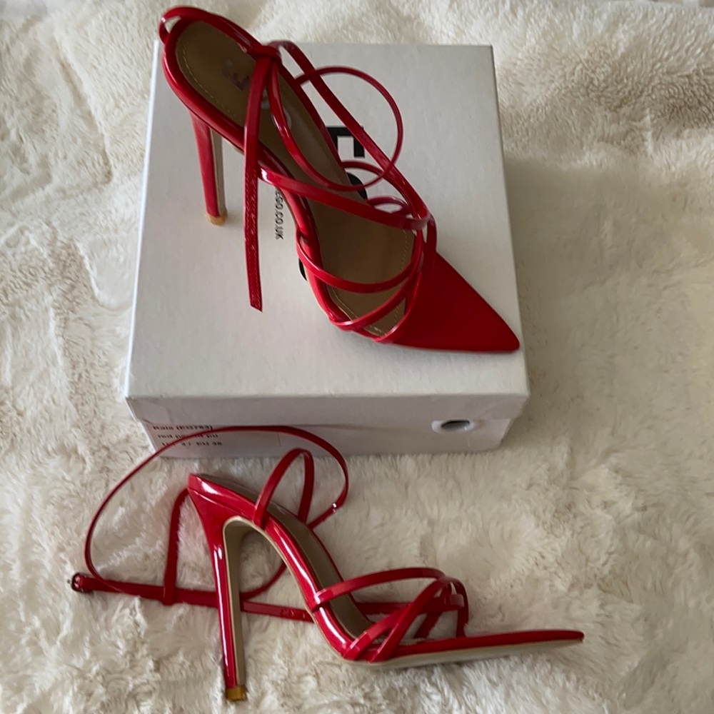 Pointed toe stiletto sandals